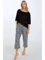 Pyžamo Grace Noir - Momenti Per Me Pyžamo Grace Noir - Momenti Per Me