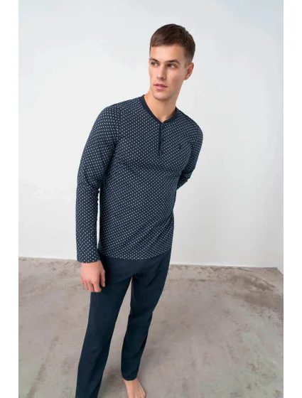 Klasické pánske dvojdielne pyžamo 17600 - Vamp