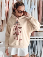 Dámská mikina oversize béžová Dstreet model 21988177 - FashionStreet