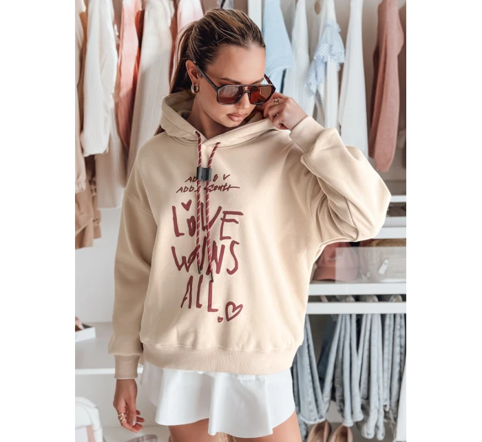 Dámská mikina oversize béžová Dstreet model 21988177 - FashionStreet