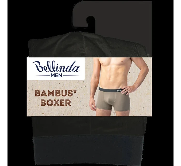 Pánske bambusové boxerky BAMBUS BOXER - BELLINDA - čierne Pánske bambusové boxerky BAMBUS BOXER - BELLINDA - čierne