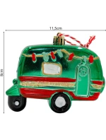 DEKORÁCIA ZÁVESNÁ OZDOBA KARAVAN ZELENÁ