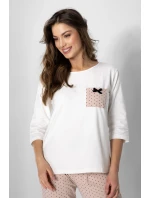 Dámske pyžamo Eliza Ecru s béžovou - Momenti Per Me