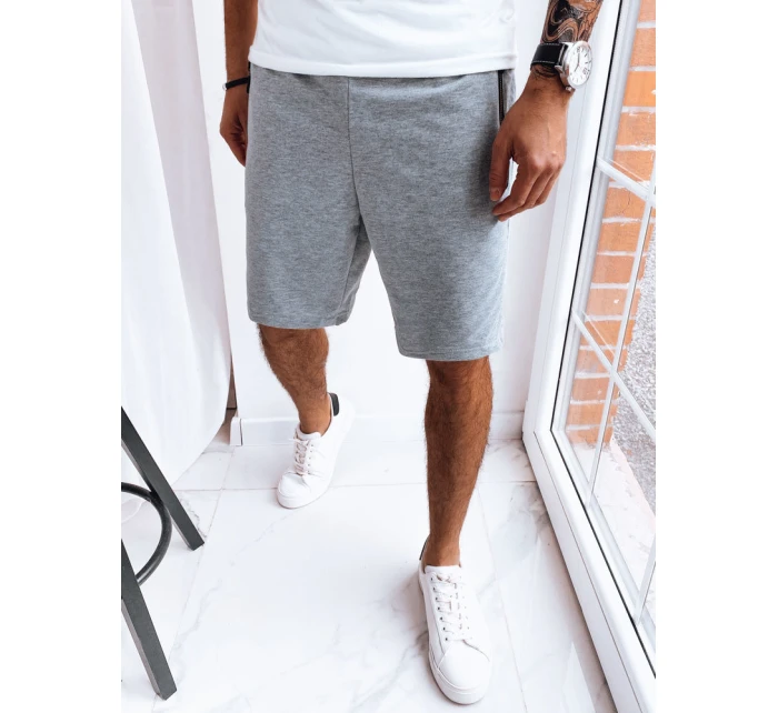 FashionStreet pánske svetlosivé teplákové šortky SX2264