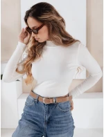 Dámský svetr s polovičním rolákem white Dstreet model 21990927 - FashionStreet