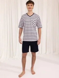 Regina 496 cr/r M-XL W25 pánske pyžamo