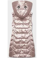 růžová dámská vesta s kapucí model 18919147 - S'WEST