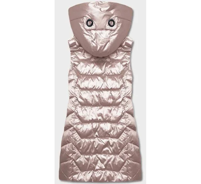 růžová dámská vesta s kapucí model 18919147 - S'WEST