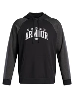 Pánská mikina Rival Fleece Colorblock Hoodie black model 21812664 001 pánská - Under Armour Pánská mikina Rival Fleece Colorblock Hoodie black model 21812664 001 pánská - Under Armour