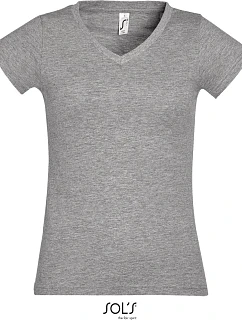 SOL'S Moon Dámské tričko s výstřihem do V model 22535307 melange grey