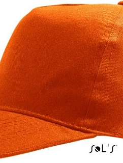 SOL'S Sunny 5-panelová bejzbalová čiapka 25.8110 oranžová