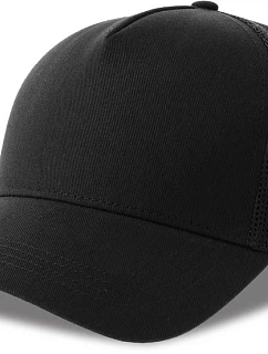 Atlantis Headwear Rapper Cotton-S 5-panelová truckerová čiapka 33.0260 čierna/čierna