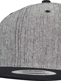 Flexfit 6089MS/6089VM 6 panelová Snapback kšiltovka "Melange" 55.689M black melange/black