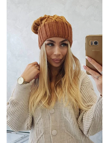 Milano fleecová čepice K203 mustard model 18749915 - K-Fashion
