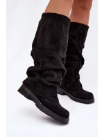 Kozačky Nazouvací S Černé model 21788125 - Boto Kozačky Nazouvací S Černé model 21788125 - Boto