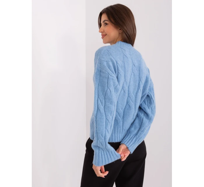 Sweter AT SW 0146.10P jasny niebieski