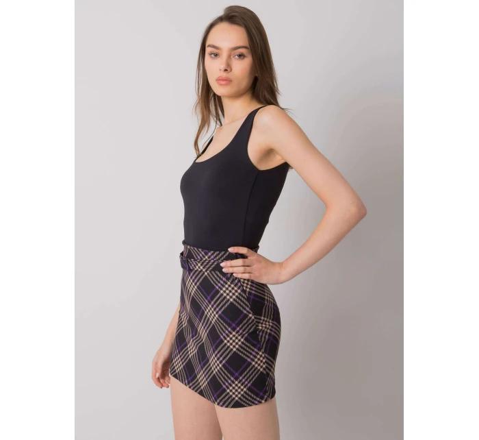 Spódnica DHJ SD model 21798032 czarny - FPrice Spódnica DHJ SD model 21798032 czarny - FPrice