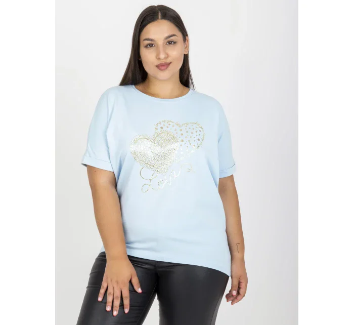 Tričko RV TS model 17388095 světle modrá - FPrice Tričko RV TS model 17388095 světle modrá - FPrice