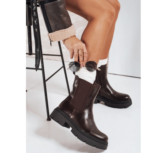 FashionStreet hnedé dámske topánky ZY1208