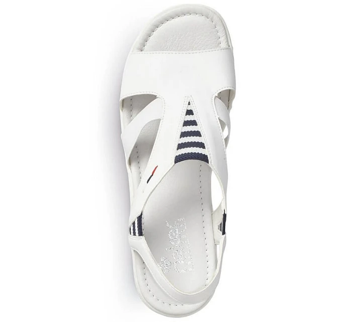 Sandály na platformě W model 22082975 bílé Rieker - Inny