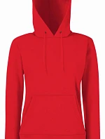 Fruit of the Loom Classic Lady-Fit Hooded Sweat Dámska mikina s kapucňou 16.2038 červená