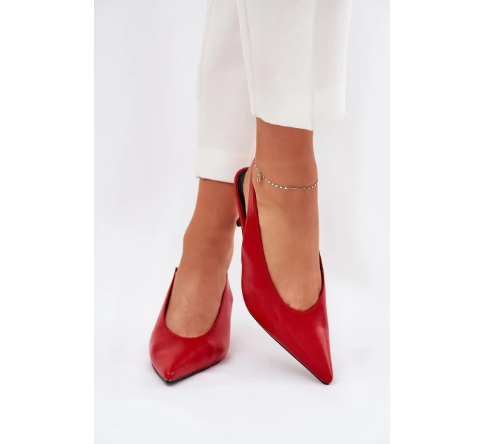 Lodičky S  Eko Kůže Červené model 21687083 - Boto