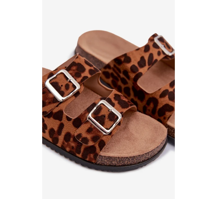 Dámské pantofle s pásky Panterka Oliena