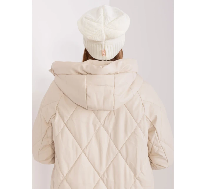 Czapka JK CZ 13 model 18975346 ecru - FPrice