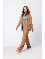 model 18360094 Halenka bez rukávů béžová - STYLOVE model 18360094 Halenka bez rukávů béžová - STYLOVE