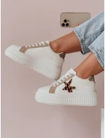 Dámské tenisky na platformě beige Dstreet model 21987653 - FashionStreet