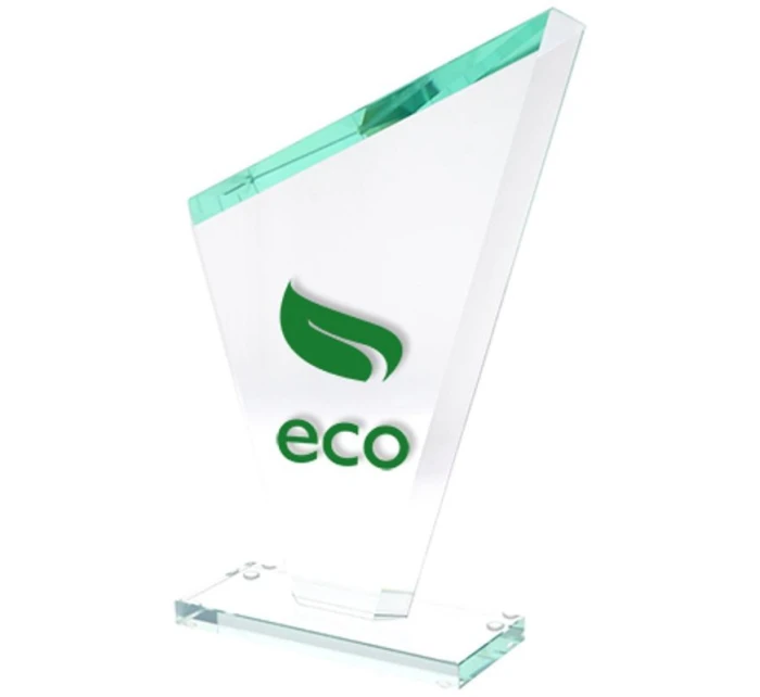 Gravírovaná sklenená trofej + výplň farbou