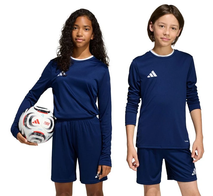 Adidas Entrada 26 detské tričko s dlhým rukávom tmavomodré KF5877