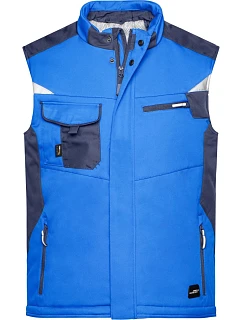 JN 825 Pracovní zimní softshellová vesta Strong model 22491354 royal/navy - Daiber