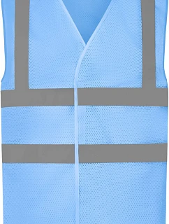 HVW 120 HiVis síťovaná bezpečnostní vesta model 22502267 sky blue - Yoko