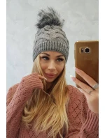 Fleecová čiapka Ela K242 tmavo šedá