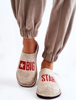 Domácí pantofle Big Star model 21600995 Béžová - Big Star Shoes