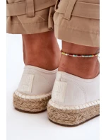 Sznurowane Trampki Espadryle Big Star LL274833 Białe Sznurowane Trampki Espadryle Big Star LL274833 Białe