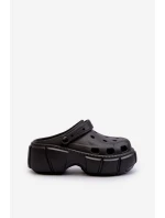 Klapki Damskie Piankowe Na Masywnej Podeszwie Czarne Witima