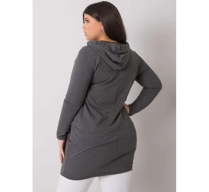 Tunika RV TU model 16738814 tmavě šedá - FPrice Tunika RV TU model 16738814 tmavě šedá - FPrice