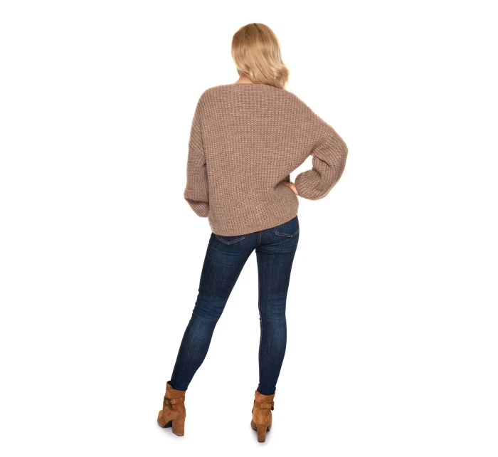 Sveter na zapínanie model 156913 PeeKaBoo
