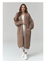 Zapínanie svetra model 226869 Makadamia