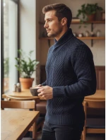 Pánský černý svetr Dstreet model 21982475 - FashionStreet Pánský černý svetr Dstreet model 21982475 - FashionStreet