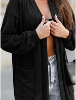 Kardigan damski oversize z czarny model 22366714 - FashionStreet