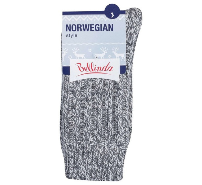 Zimné unisex ponožky NORWEGIAN STYLE SOCKS - Bellinda - šedá