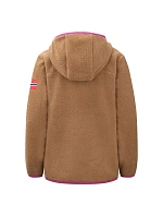 Dětská bunda Fleecová bunda s kapucí bez hnědá model 22055324 - Trollkids