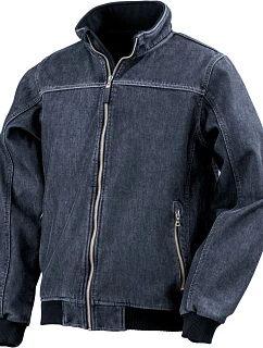 Result R 406X Džínsová 3-vrstvová softshellová bunda typu blouson 30.406X v odtieni washed blue