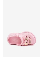 Dětské Dívčí Pantofle Pěnové S Mašlí A Ozdobami Růžové model 21700393 - Boto Dětské Dívčí Pantofle Pěnové S Mašlí A Ozdobami Růžové model 21700393 - Boto