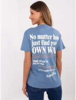 Tričko D12022AC02645G tmavomodré Tričko D12022AC02645G tmavomodré