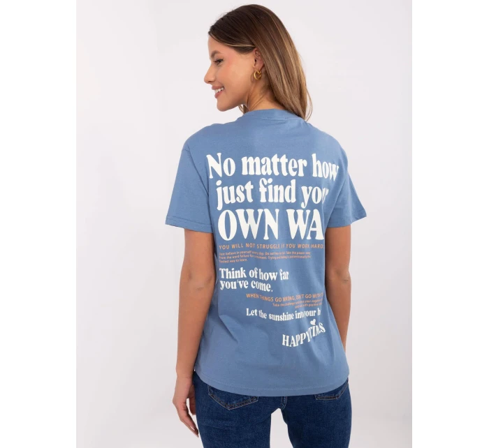 Tričko D12022AC02645G tmavomodré Tričko D12022AC02645G tmavomodré