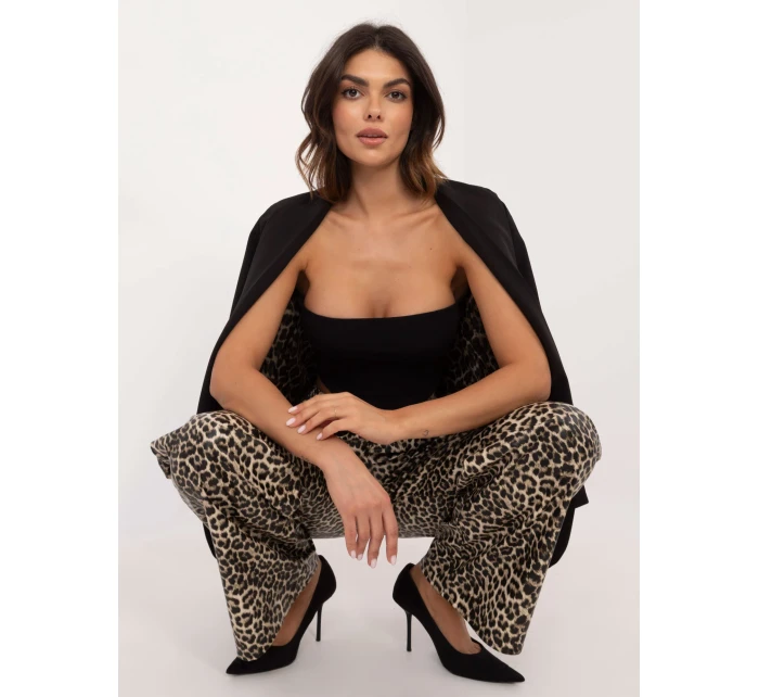 Nohavice LK SP 509799.38 čierno-béžové